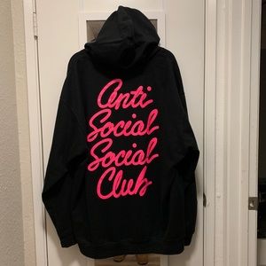 NWOT Anti Social Social Club Full Zip Hoodie